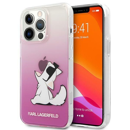 Karl Lagerfeld Choupette Fun Sunglasses - Etui iPhone 14  Pro (różowy)