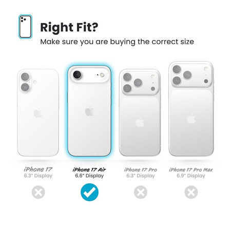 Speck Presidio2 Grip ClickLock & MagSafe - Etui iPhone Air (Deep Sea / Silver Metallic / Spell Blue)