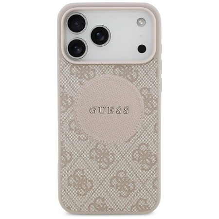 Guess 4G Circle Classic Logo MagSafe - Etui iPhone 17 Pro Max (różowy)