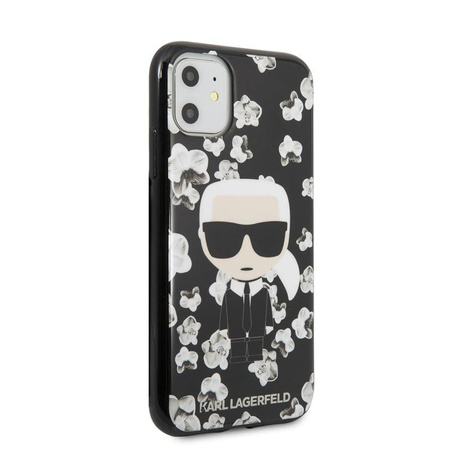 Karl Lagerfeld Iconic Karl Flower - Etui iPhone 11 (czarny)
