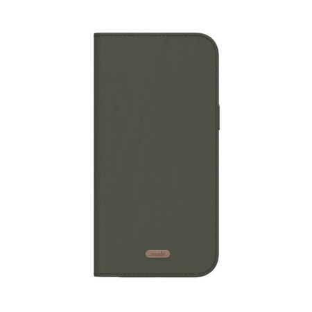 Moshi Overture MagSafe - Skórzane etui 3w1 z klapką iPhone 17 Pro Max (Moss Green)