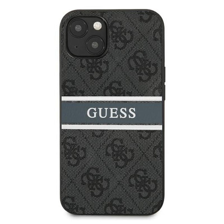 Guess 4G Printed Stripe - Etui iPhone 13 mini (szary)