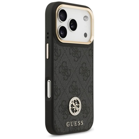Guess 4G Strass Logo MagSafe - Etui iPhone 17 Pro (czarny)