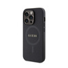 Guess Saffiano MagSafe - Etui iPhone 15 Pro Max (czarny)
