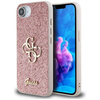 Guess Fixed Glitter Big 4G - Etui do iPhone 16e (różowy)
