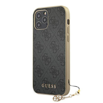 Guess 4G Charms Collection - Etui iPhone 12 Pro Max (szary)