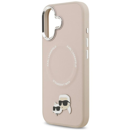 Karl Lagerfeld Karl & Choupette Pins MagSafe - Etui iPhone 17 (różowy)