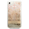 Guess Liquid Glitter Paisley - Etui iPhone SE 2022 / SE 2020 / 8 / 7 (Gold)