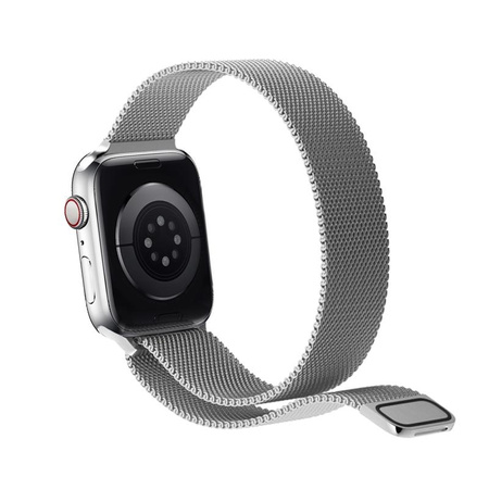 Puro Milanese Magnetic Band - Pasek ze stali nierdzewnej do Apple Watch 42/44/45 mm (srebrny)