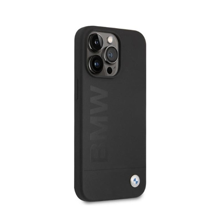 BMW Silicone Signature Logo Magsafe - Etui iPhone 13 Pro Max (czarny)