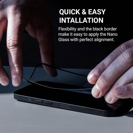 Crong Nano Glass - Niepękające szkło hybrydowe iPhone 16 Pro