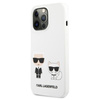 Karl Lagerfeld Silicone Karl & Choupette - Etui iPhone 13 Pro (biały)