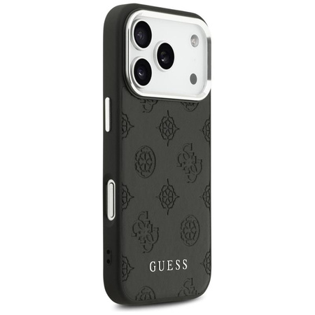 Guess Peony Hot Stamp Script MagSafe - Etui iPhone 17 Pro (czarny)