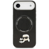 Karl Lagerfeld Karl & Choupette Pins MagSafe - Etui iPhone Air (czarny)