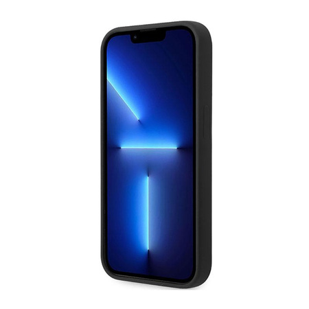 BMW Silicone Slanted Stripes - Etui iPhone 14 Pro (czarny)