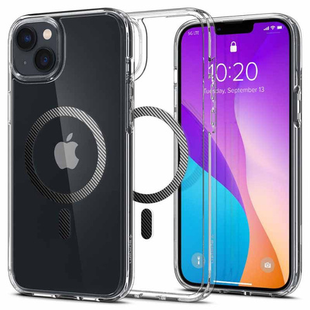 Spigen Ultra Hybrid Mag MagSafe – Etui do iPhone 14 (Carbon Fiber)