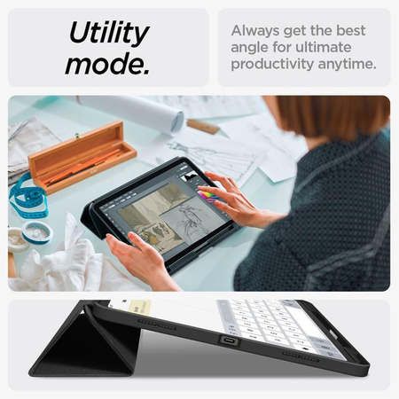 Spigen Urban Fit - Etui do iPad Air 13" M3 (2025) / M2 (2024) (Black)