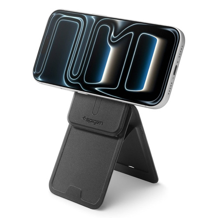 Spigen S314-3 Slim Fold Tripod MagSafe - Portfel magnetyczny z funkcją standu (Czarny)