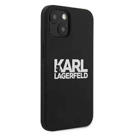 Karl Lagerfeld Silicone Stack Logo - Etui iPhone 13 mini (czarny)