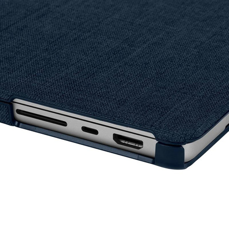Incase Textured Hardshell in Woolenex - Materiałowa obudowa MacBook Pro 14" (2023-2021) (kobaltowy)