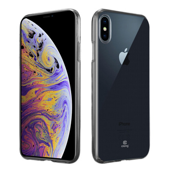 Crong Crystal Slim Cover - Etui iPhone Xs Max (przezroczysty)