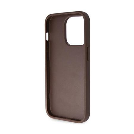 Guess Crossbody 4G Metal Logo - Etui iPhone 14 Pro Max (brązowy)