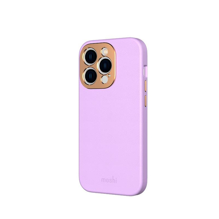 Moshi Napa Slim MagSafe - Skórzane etui iPhone 14 Pro (Lavender Purple)
