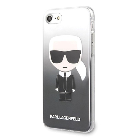 Karl Lagerfeld Iconic Karl Gradient - Etui iPhone SE 2020 / 8 / 7 (czarny)