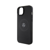 Mercedes Crossed Lines Pattern Leather MagSafe - Etui iPhone 15 (czarny)