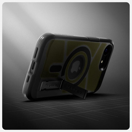 Spigen Tough Armor Mag MagSafe - Etui do iPhone 16e (Frost Black)