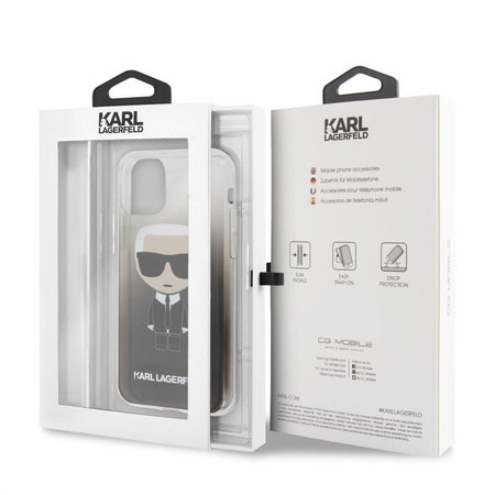 Karl Lagerfeld Iconic Karl Gradient - Etui iPhone 11 Pro (czarny)