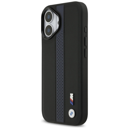 BMW M Perforated Stripe Logo MagSafe - Etui iPhone 17 (niebieski)