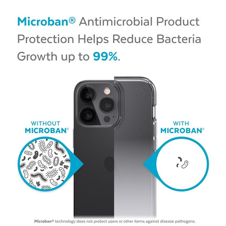 Speck Presidio Perfect-Clear + Ombre - Etui iPhone 13 Pro Max / iPhone 12 Pro Max z powłoką MICROBAN (Clear/Atmosphere Fade)