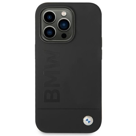 BMW Silicone Signature Logo Magsafe - Etui iPhone 14 Pro Max (czarny)