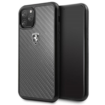 Ferrari Real Carbon Heritage - Etui iPhone 11 Pro (czarny)