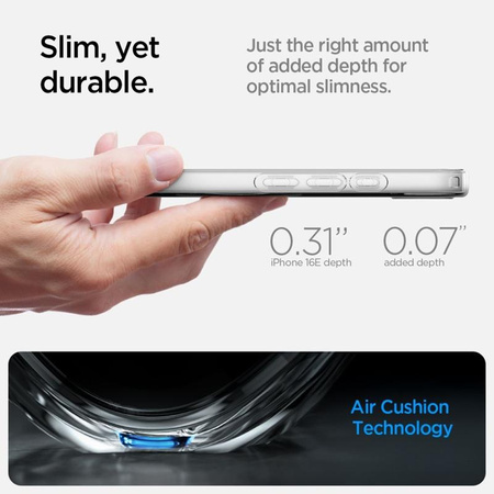 Spigen Liquid Crystal Mag MagSafe - Etui do iPhone 16e (Przezroczysty)