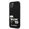 Karl Lagerfeld Slilicone Karl & Choupette Magsafe - Etui iPhone 13 (czarny)