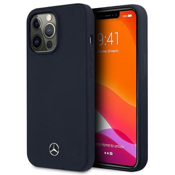 Mercedes Silicone Line - Etui iPhone 13 Pro (granatowy)