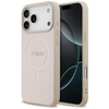 Guess Saffiano Classic Logo MagSafe - Etui iPhone 17 Pro Max (różowy)