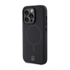 Mercedes Smooth Leather MagSafe - Etui iPhone 14 Pro (czarny)