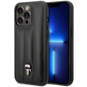 Karl Lagerfeld Quilted Puffy Ikonik Pin – Etui do iPhone 14 Pro Max (Czarny)
