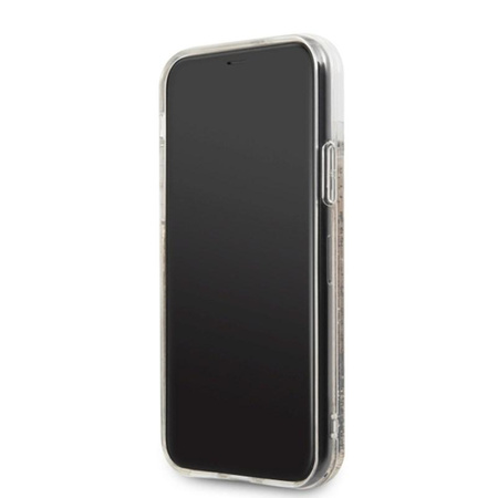 Karl Lagerfeld Signature Glitter Case - Etui iPhone 11 (Gold)
