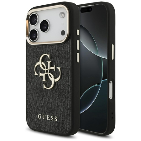 Guess 4G Big 4G Classic Logo - Etui iPhone 17 Pro (czarny / złoty)
