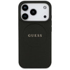 Guess Grained Ring MagSafe - Etui iPhone 17 Pro (czarny)