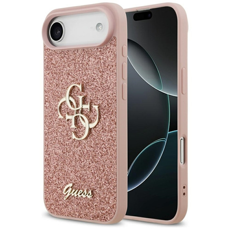 Guess Fixed Glitter Big 4G - Etui iPhone Air (różowy)