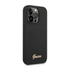 Guess Silicone Vintage - Etui iPhone 14 Pro (czarny)