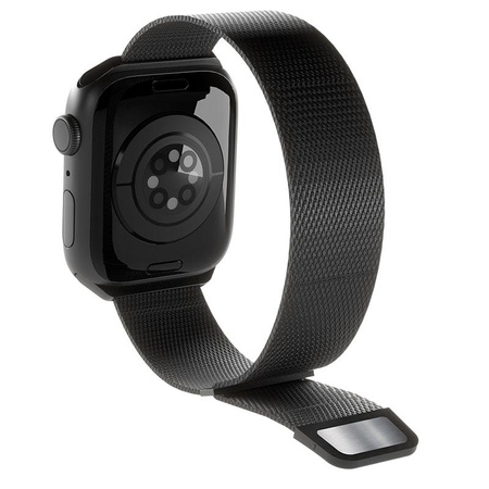Puro Milanese Magnetic Band - Pasek ze stali nierdzewnej do Apple Watch 42/44/45/49 mm (czarny)