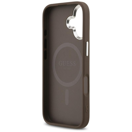 Guess 4G Triangle Logo MagSafe - Etui iPhone 17 (brązowy)
