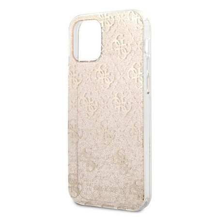 Guess 4G Glitter - Etui iPhone 12 Mini (Gold)