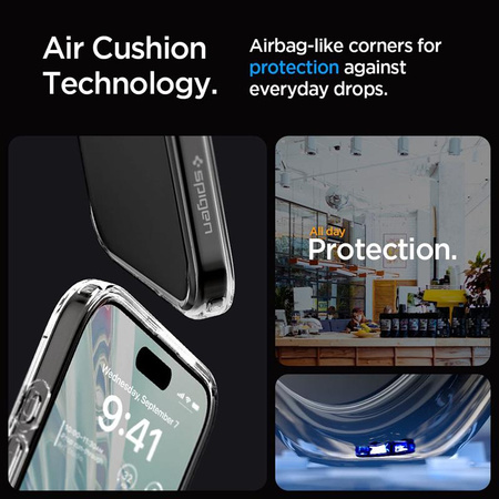 Spigen Ultra Hybrid - Etui do iPhone 15 Pro Max (Frost Clear)